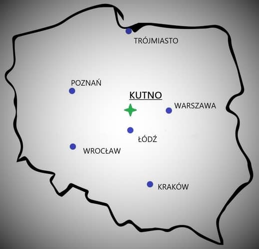 Mapa - Polska - Kutno